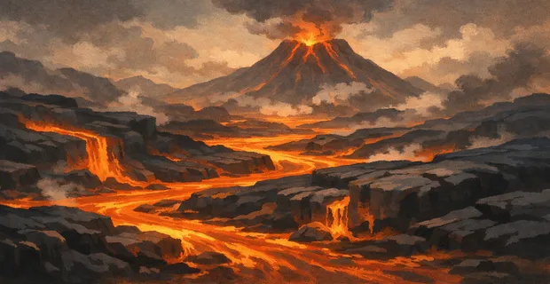volcanic lava