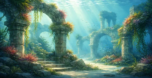 underwater ruins