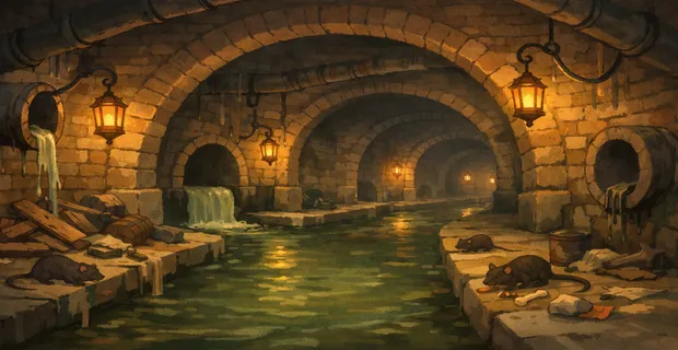 sewer tunnels